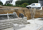 Réalisation des fondations à Villeroy-sur-Meholle
